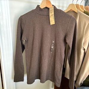 [NWT] Muji Organic Cotton High Neck T-shirt
